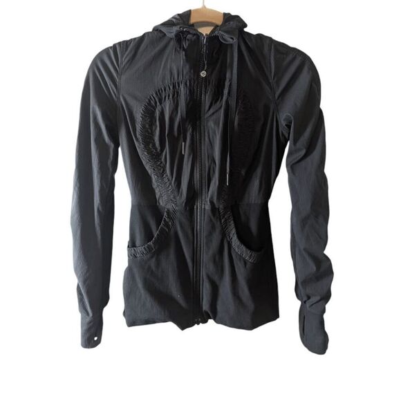 LULULEMON ATHLETICA Dance Studio Jacket III In Black Size 6 - Picture 7 of 10